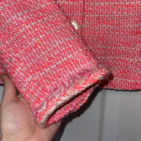 J. Crew | Pink Tweed Blazer | Size 2 - Picture 3 of 5